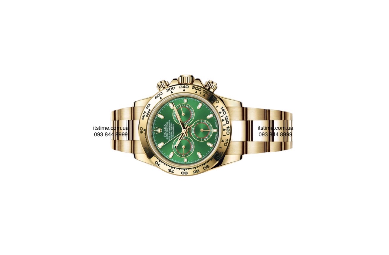 Купити годинник Механічний хронограф Rolex Daytona Gold Green dial