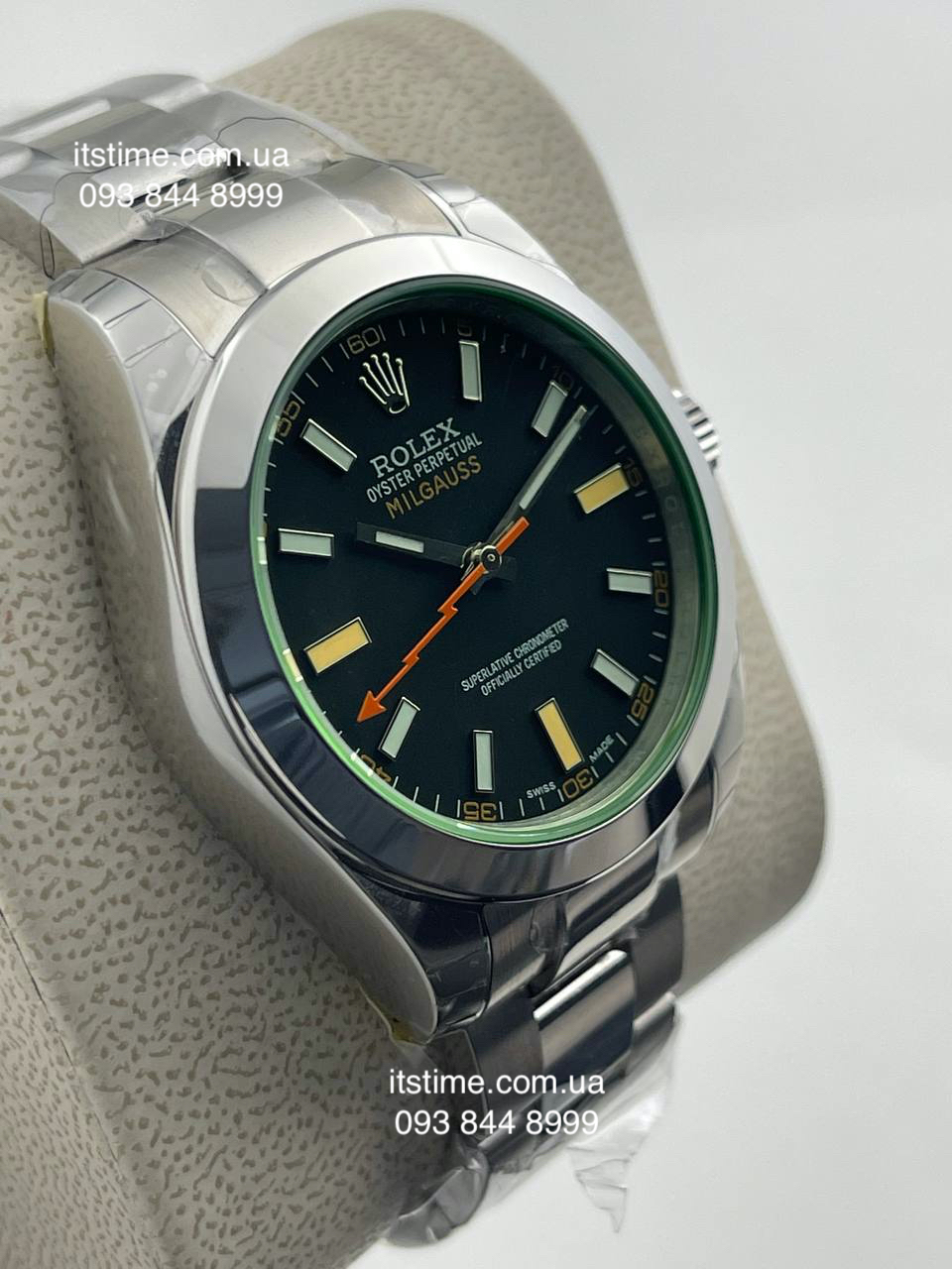 Купити годинник Суперклон Rolex Milgauss 40 mm Black Dial ref