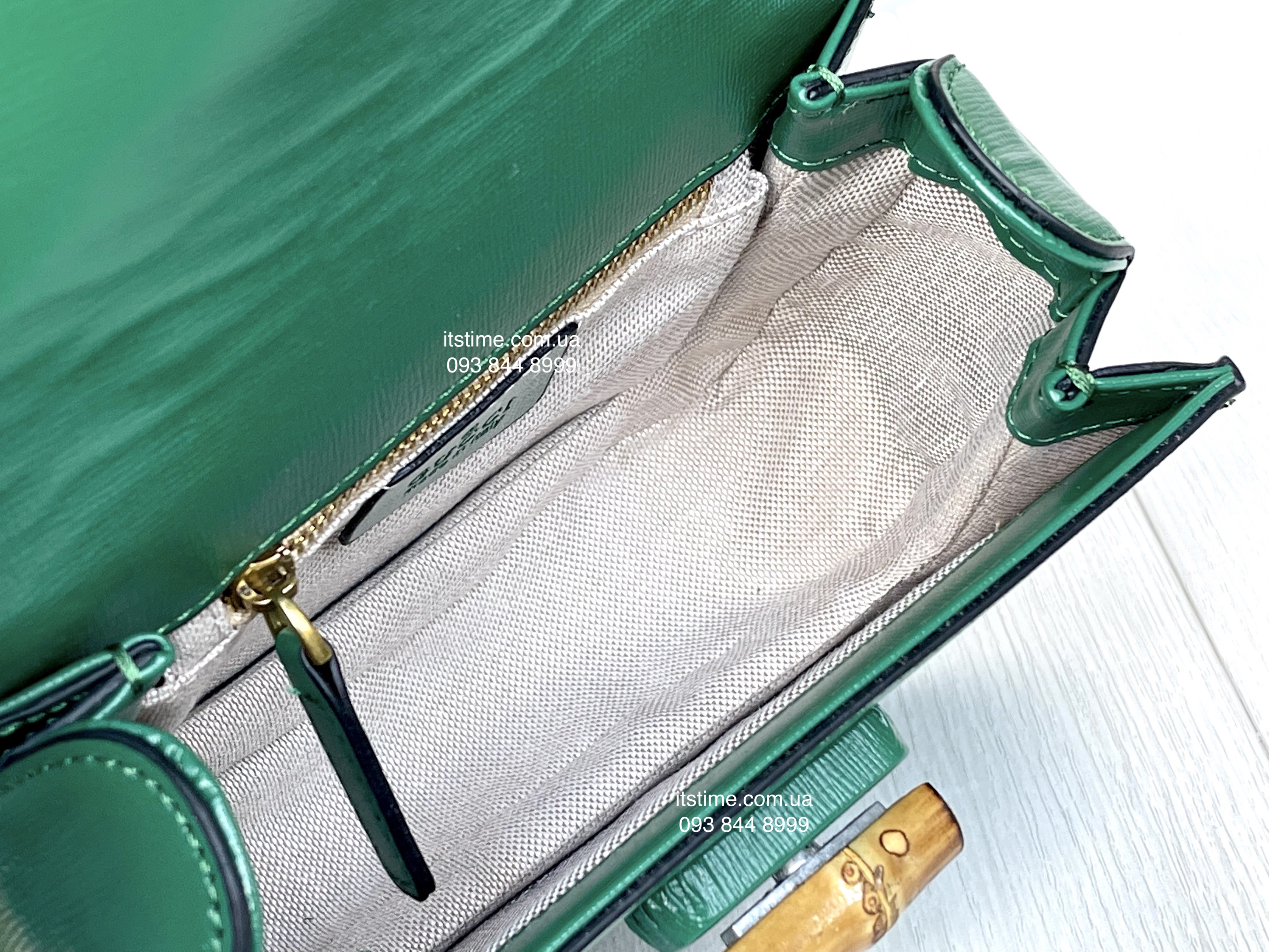Купити модну сумку Gucci | Люкс репліка Bamboo 1947 зелена за 100.00 $